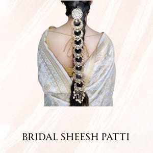 Bridal Sheesh Patti | Traditional Indian Headpiece | Kundan Mathapatti for Wedding & Festive Wear