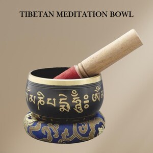 Bol chantant tibétain battu à la main | Bol sonore himalayen pour la méditation et la guérison des chakras