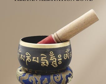 Hand-Beaten Tibetan Singing Bowl | Himalayan Sound Bowl for Meditation & Chakra Healing