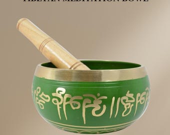 Hand-Beaten Tibetan Singing Bowl | Himalayan Sound Bowl for Meditation & Chakra Healing