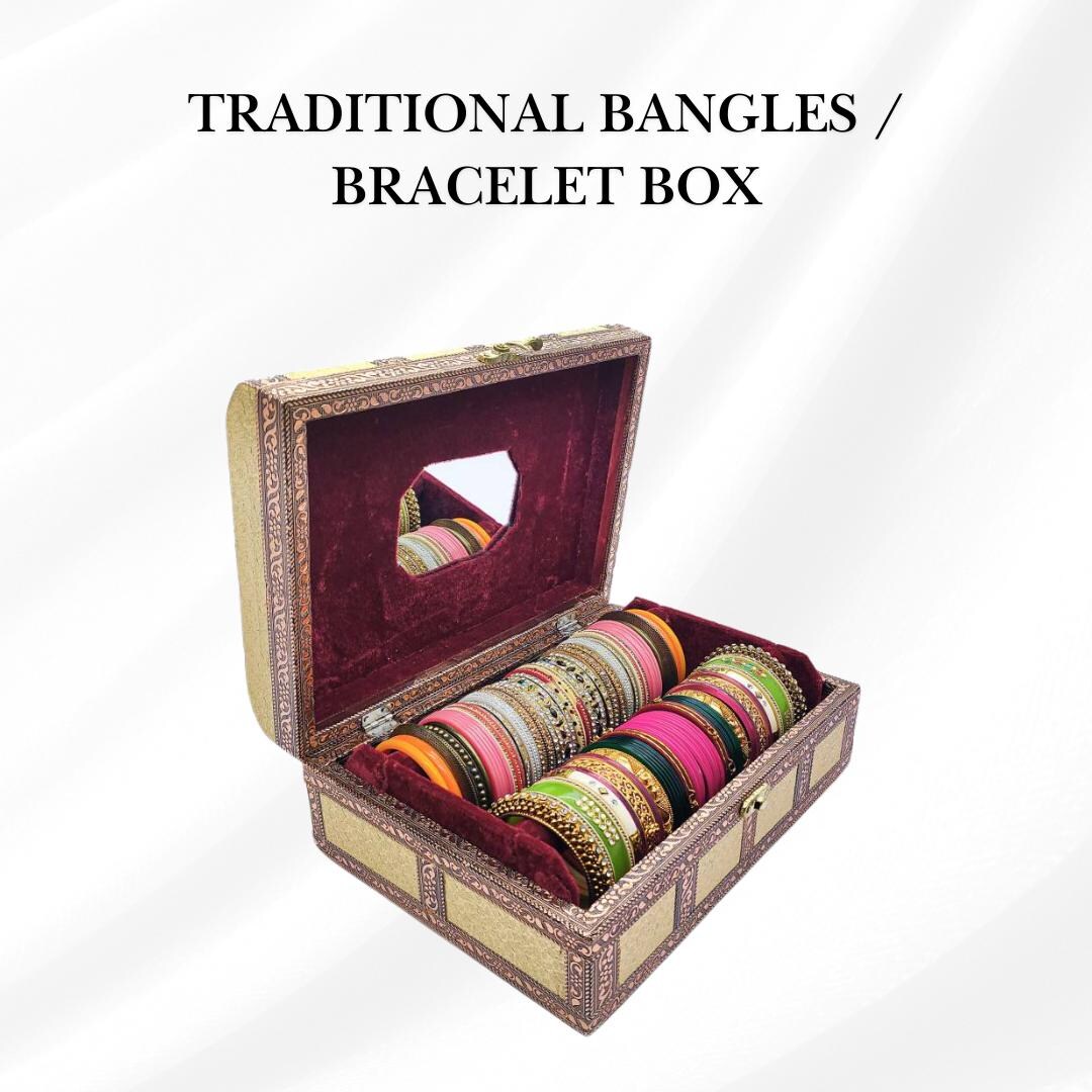 Elegant Bangle Box – Jewelry Storage & Organizer for Bangles, Bracelets ...