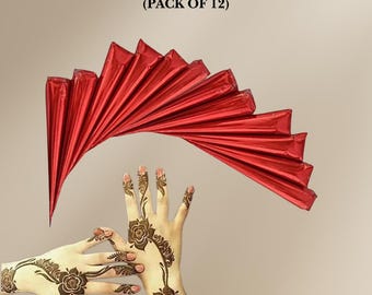 Fresh Organic Henna Cones | Natural Mehndi for Tattoos, Freckles & Body Art   (Pack of 12)