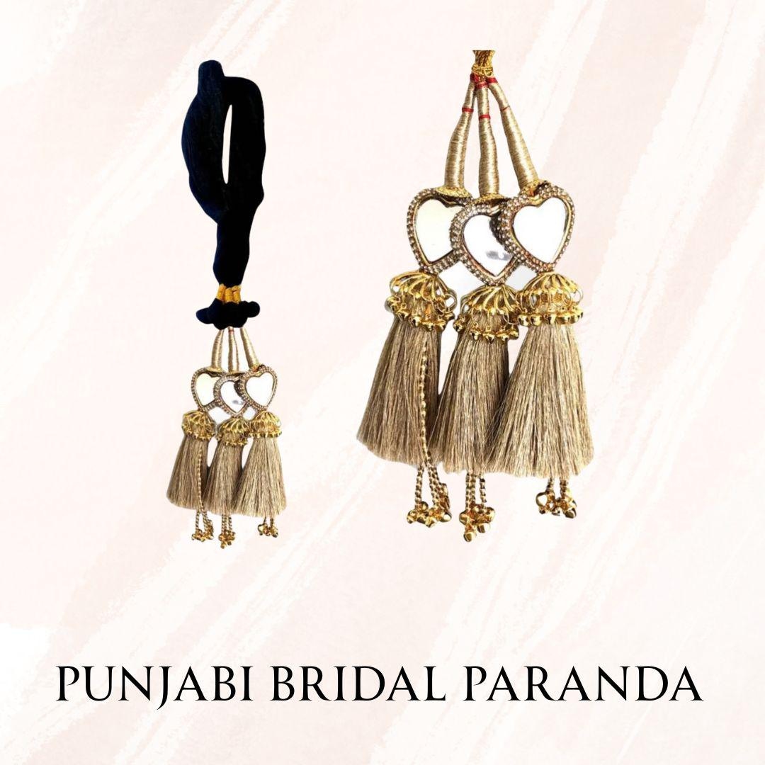 Punjabi Wedding Paranda Traditional Hair Accessory for Brides