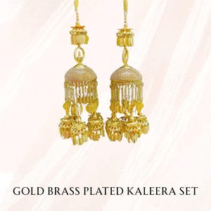 Ethnic Brass Kalire for Bride | Indian Wedding Kaleera | Traditional Bridal Jewelry | Punjabi Accessories