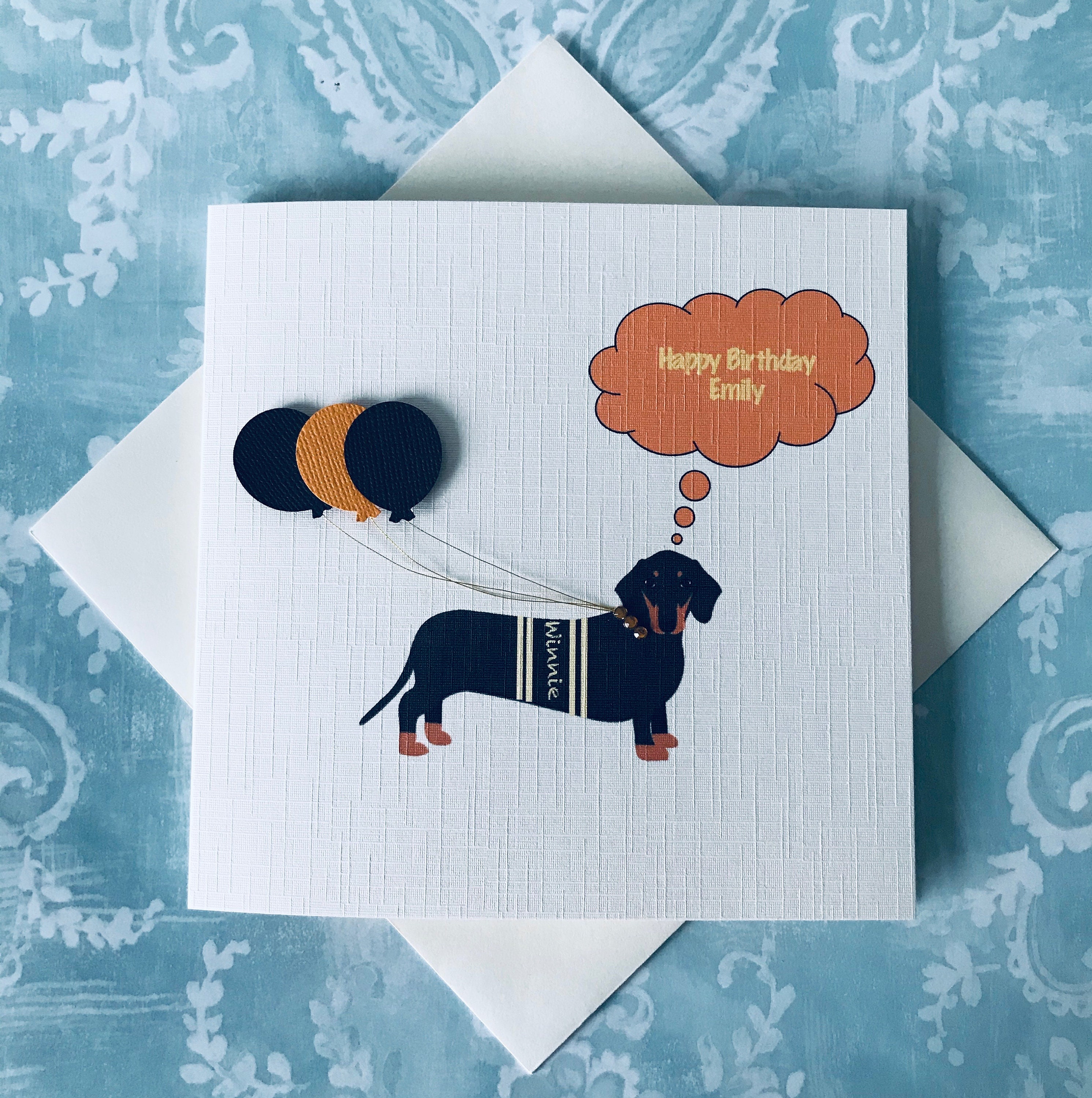 Sausage Dog Birthday Card/Dog Lover/Dachshund 16th 18th 21st Etsy