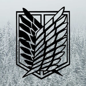 AOT SNK Aufkleber Aufkleber | Angriff auf Titan |  Anime Aufkleber Aufkleber | Kawaii Anime Auto Aufkleber | Scout Logo | Shineki kein Kyojin