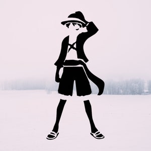 One Piece Decal |  Monkey Luffy | Anime Decal Sticker | Kawaii Anime Car Decal | Cute Decal | One Piece