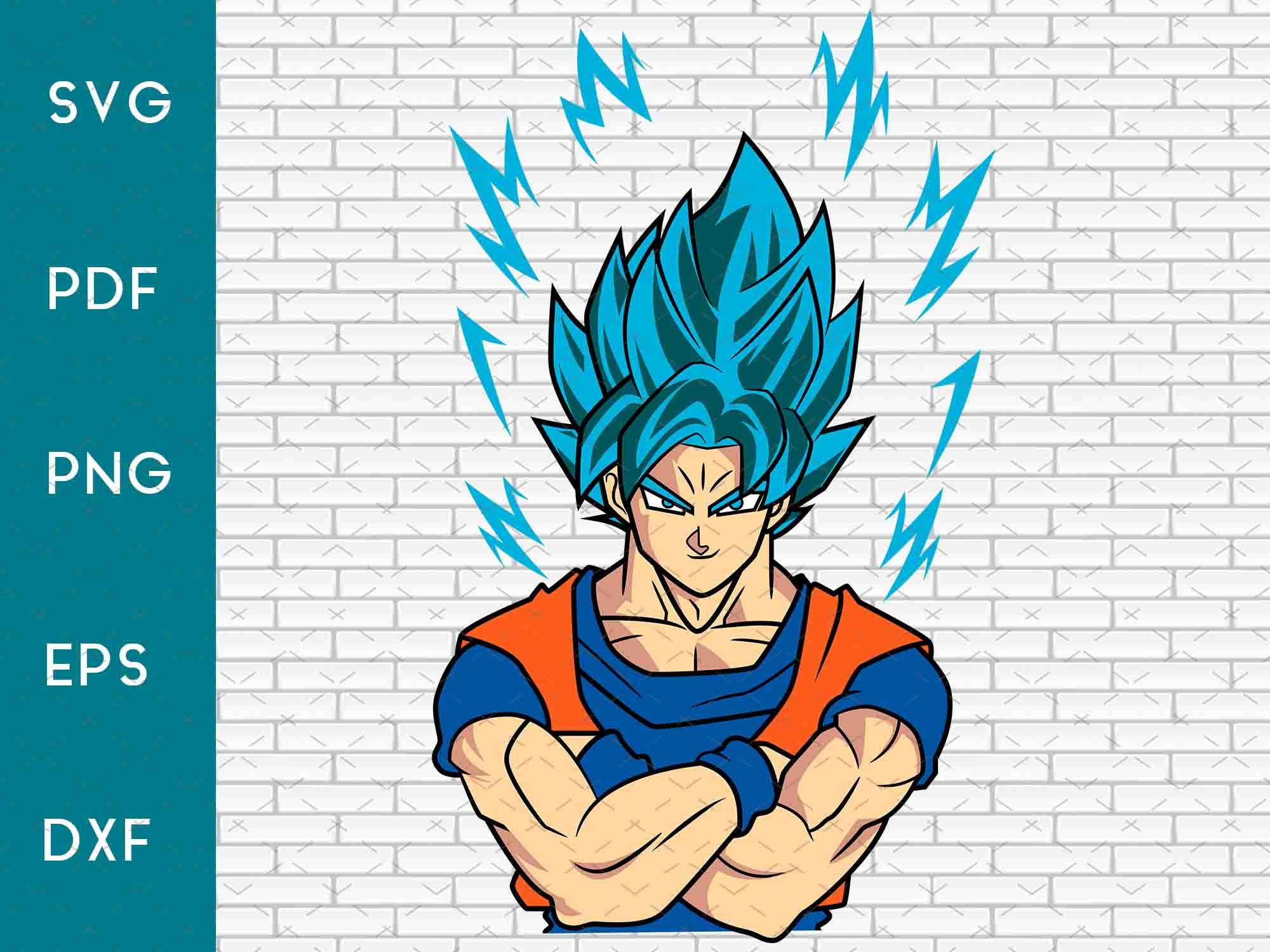 Dragon Ball Svg Goku Svg Super Saiyan Svg Goku png Dragon Ball Z Svg