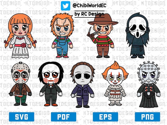 Baby Horror characters Svg Horror movie killers Svg | Etsy