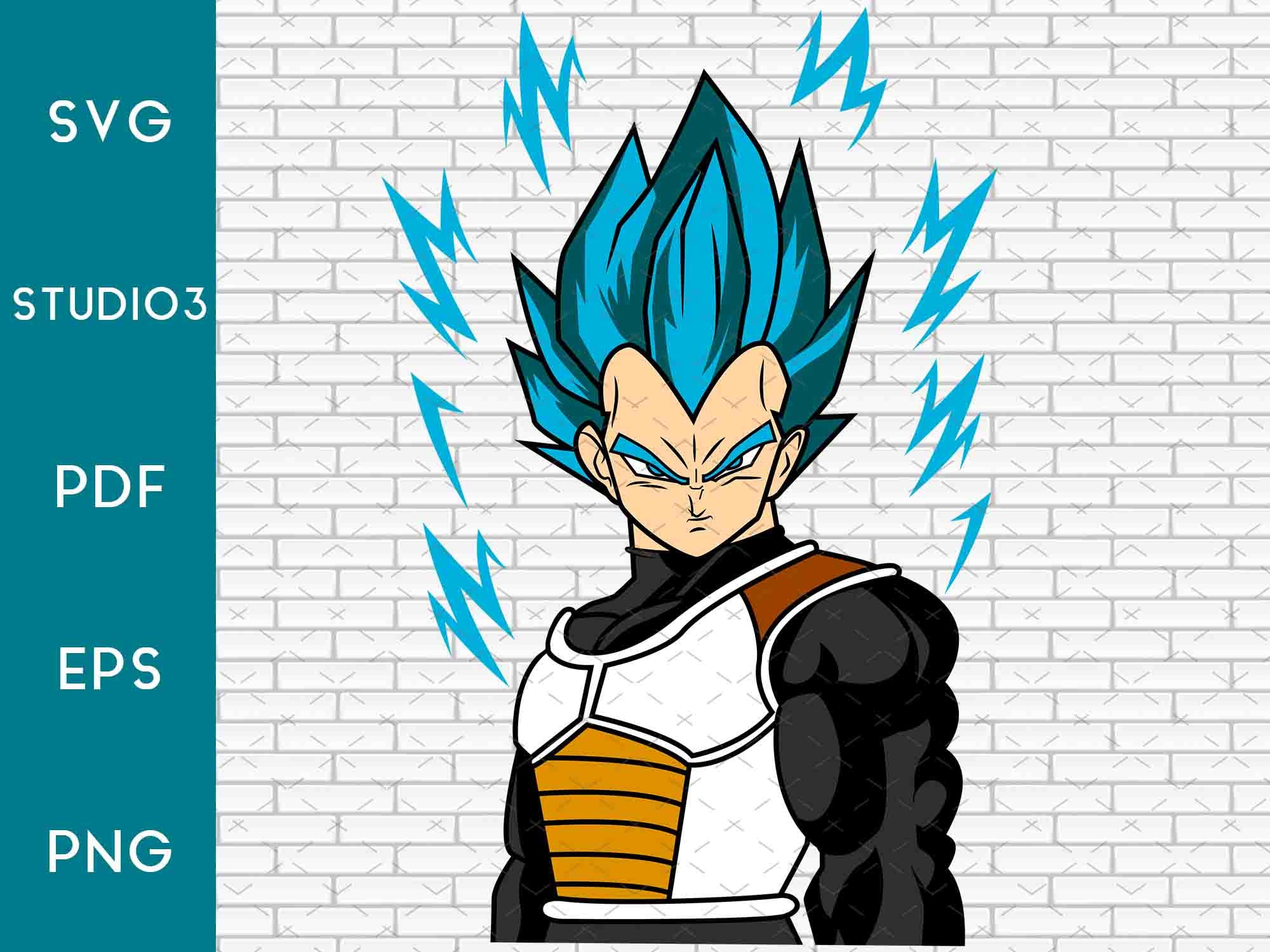 Vegeta Svg Vegeta Clipart Vegeta Vector Super Saiyan Svg | Images and