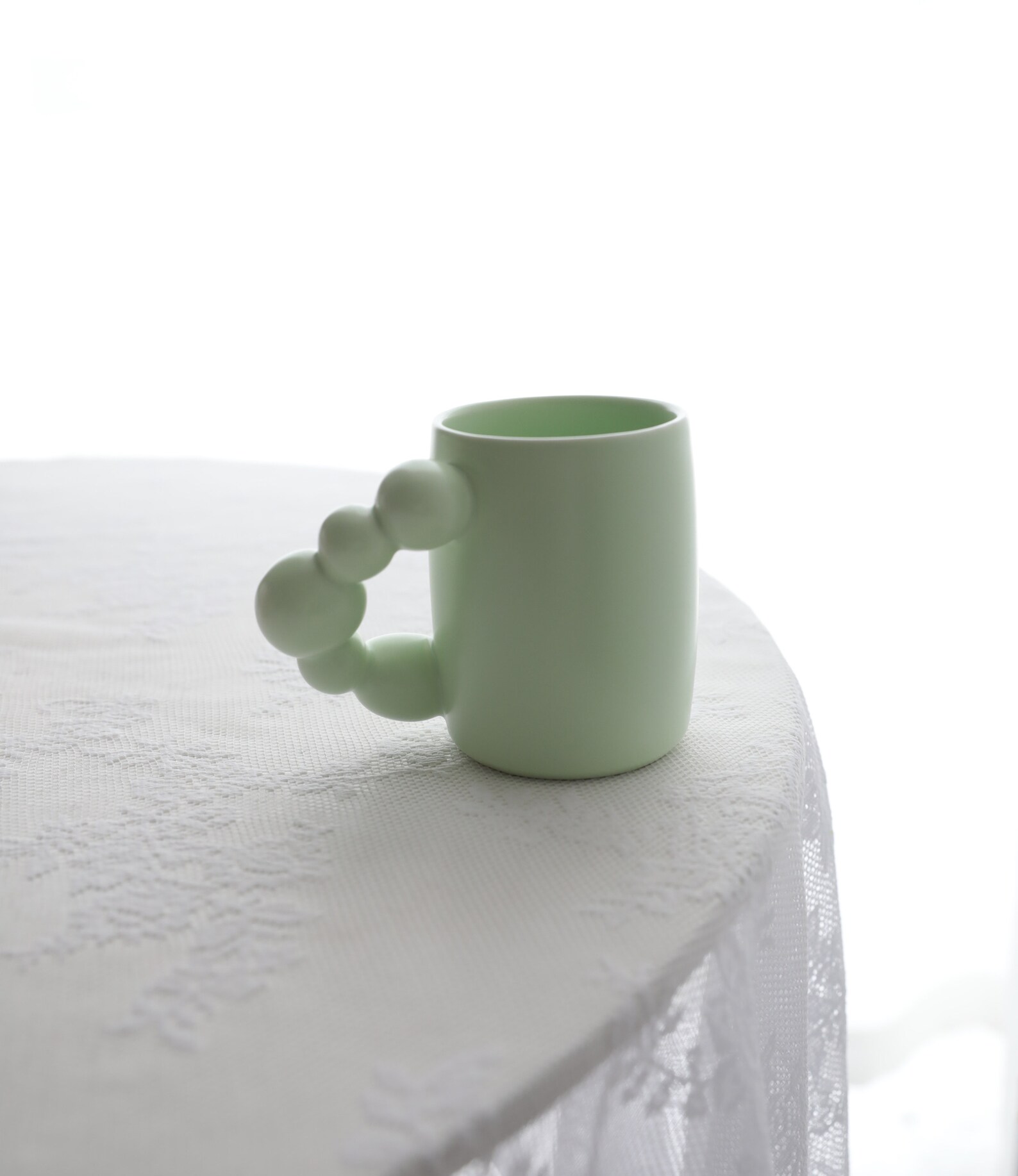 Candy Color Bubble Handle Ceramic Mug Tableware Decorative Etsy