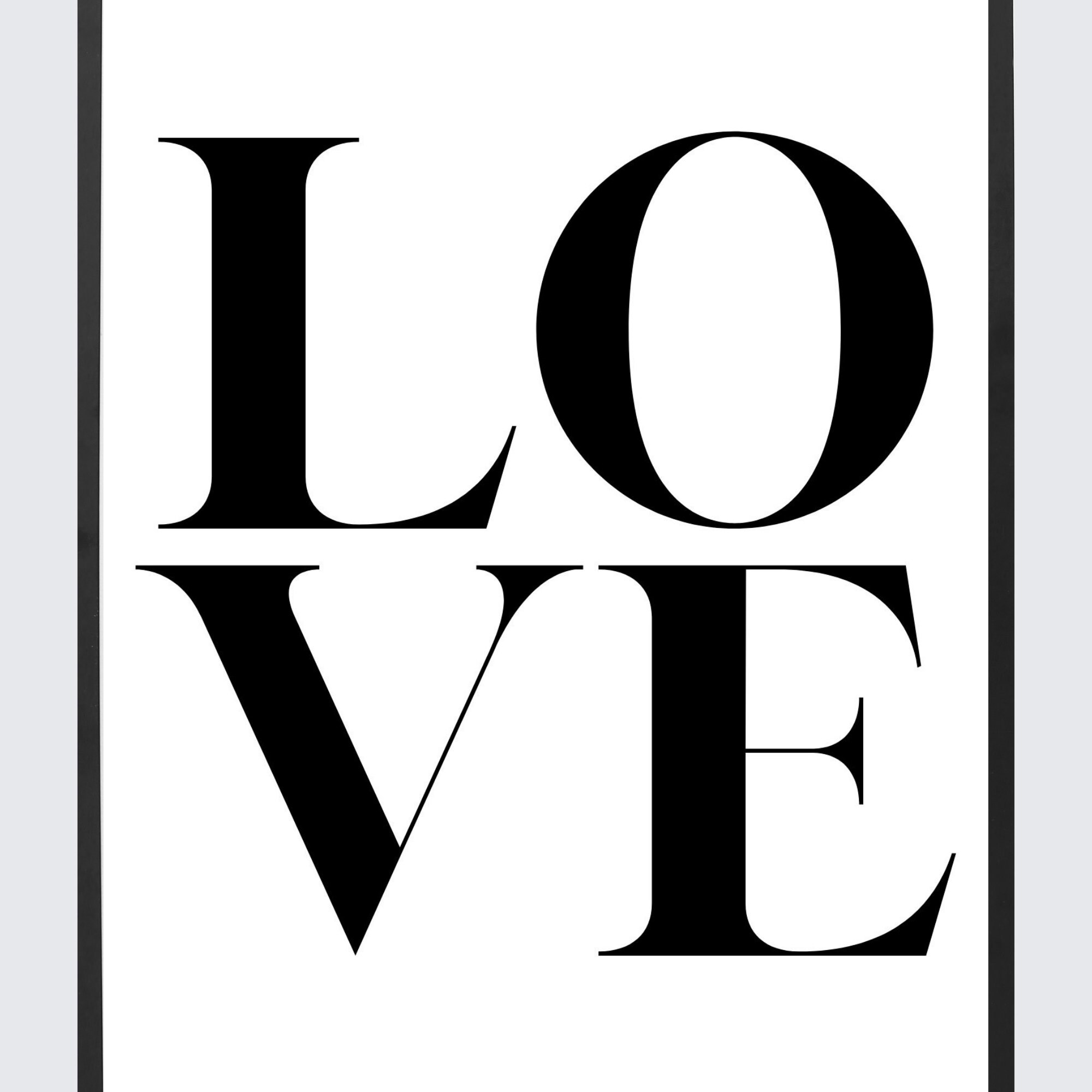 Love Print Love Wall Art Love Wall Decor Love Word Print Etsy