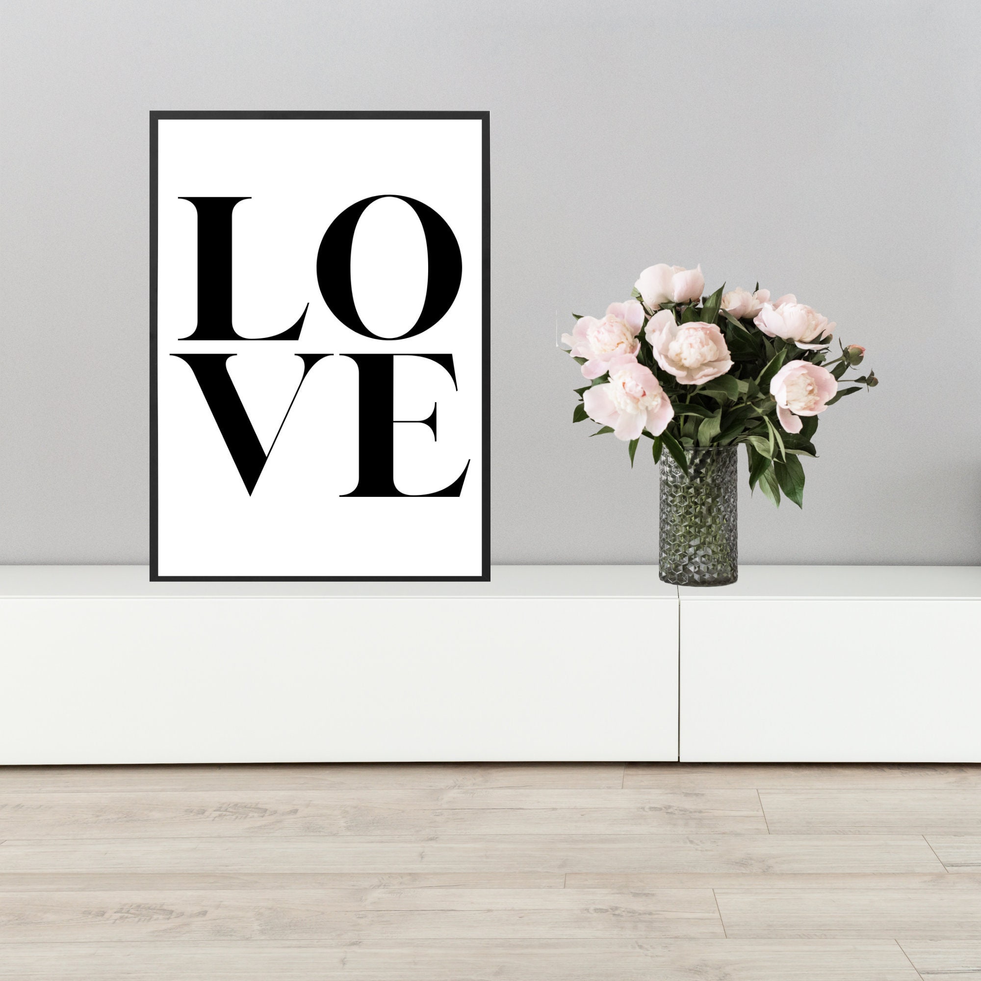 Love Print Love Wall Art Love Wall Decor Love Word Print - Etsy UK