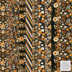 Conjunto de papeles imprimibles digitales "Acogedor Otoño" - Papeles vintage de diario, descarga digital, papeles imprimibles, papeles para collage, scrapbooking
