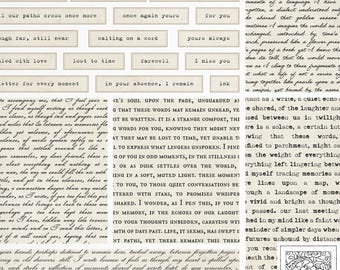 Puede incluir: Una colección de teclas de máquina de escribir vintage con palabras y frases sobre el amor, la memoria y el tiempo. Las teclas están dispuestas en una cuadrícula sobre un fondo beige. Las palabras incluyen "todo mi amor", "guardado en tu memoria", "tinta manchada de lágrimas", "de mi corazón a ti", "perdido en el tiempo", "adiós", "te extraño", "en tu ausencia, permanezco", y "tinta".