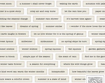 Seasonal Words & Phrases: Vintage Ephemera for Junk Journals (PDF)