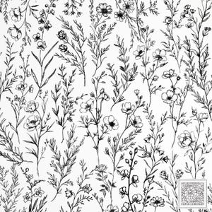 50 superpositions de dessin au trait botanique vintage (PNG + SVG) - éphémères de journal indésirable, téléchargement numérique, PNG transparents, clipart, scrapbooking