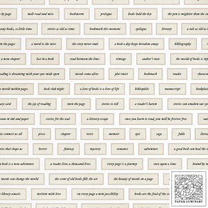 100 以上の本好き (愛書家) をテーマにした印刷可能な単語とフレーズ - ジャンク ジャーナル、スクラップブック、ペーパー クラフト用のビンテージな素朴なエフェメラ