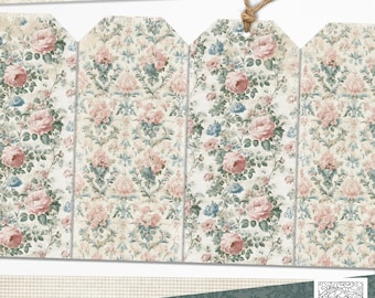 Fleur d’Antan Quick Accordion Pocket Page: Junk Journal Ephemera (Digital Download)