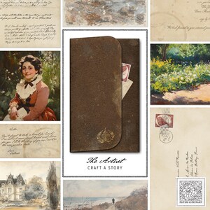 Vintage Artist Folio Kit: Junk Journal Ephemera (Digital Download)