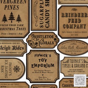 ᴄfähiger Textanhänger / Werbung - Junk Journal Ephemera, digitaler Download, bedruckbar, Collage Papiere, Scrapbooking