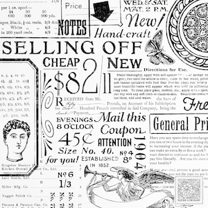 60 incrustations de fragments de texte vintage Volume 02 (PNG + SVG) - éphémères de journal indésirable, téléchargement numérique, PNG transparents, cliparts, scrapbooking