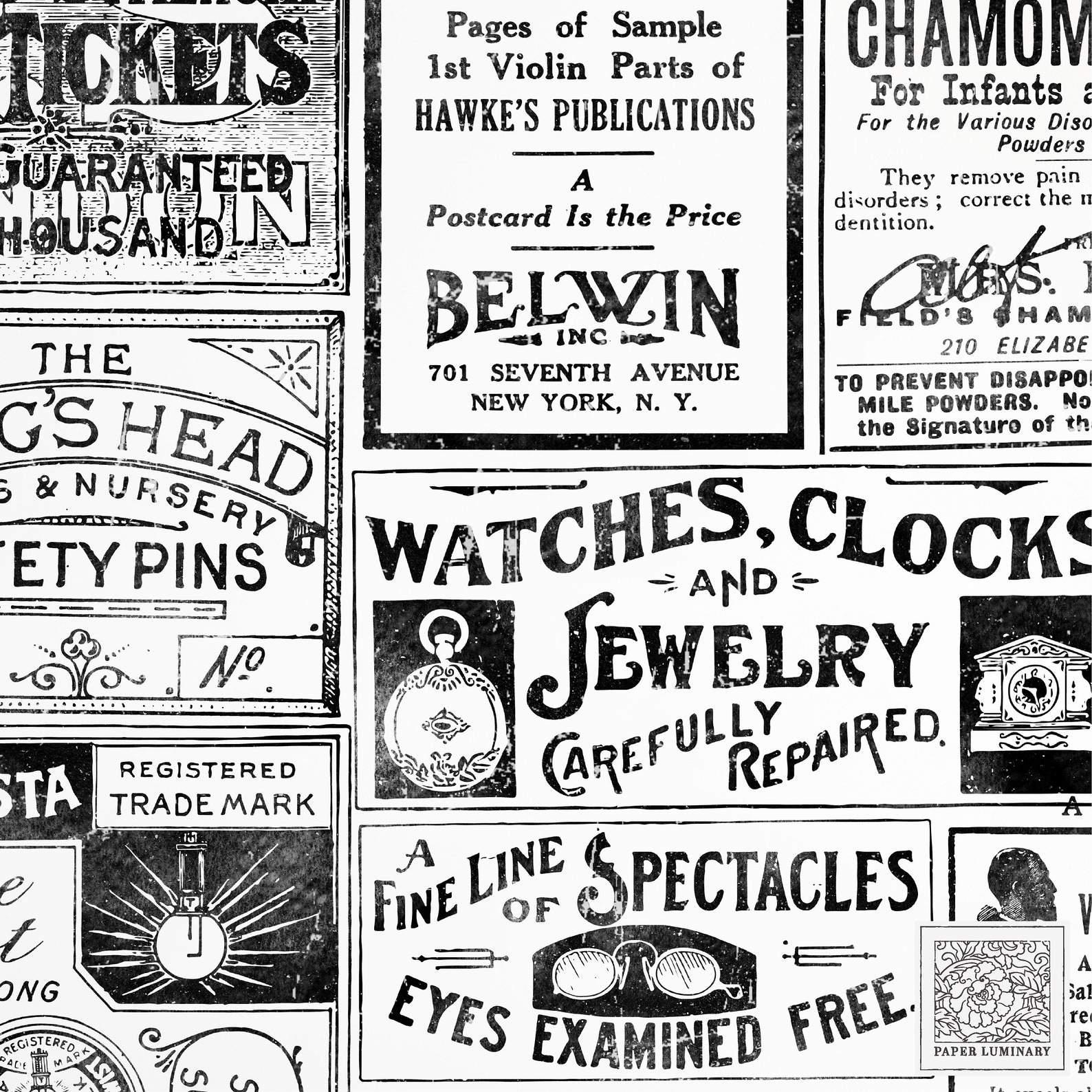 20 Vintage Advert & Label Overlays (pngs + Svgs) - Junk Journal ...