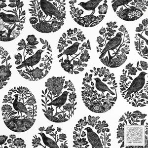 25 superposiciones de sellos de tinta de estilo vintage con pájaros y flores (PNG y SVG) - Efímeras de diario basura, descarga digital, PNG transparentes, imágenes prediseñadas