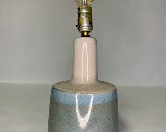 Gordon Martz Ceramic Table Step Lamp in Green/ Blue / Beige