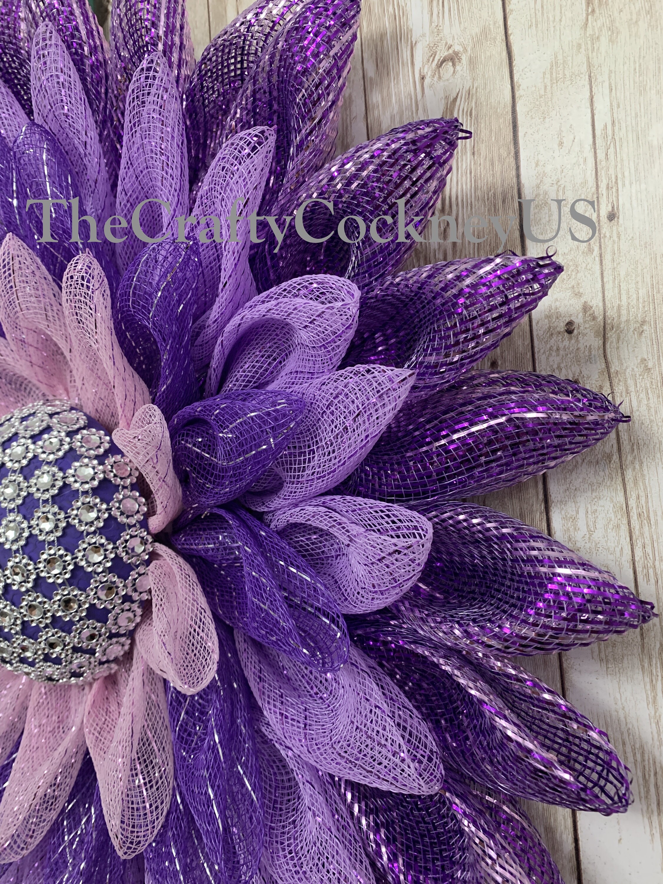 Deco Mesh Flower Wreath UITC Board Spring Flower Wreath Etsy