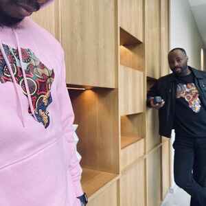 Ankara Afrika Karte Design Hoodie - Ästhetischer Hoodie - Oversize Hoodie - Bedruckte Hoodies - Winter Hoodie - Geschenke Ideen