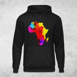 Wasserfarbe African Art Map Design von Berts, tolle Weihnachtsgeschenkidee im Verkauf.