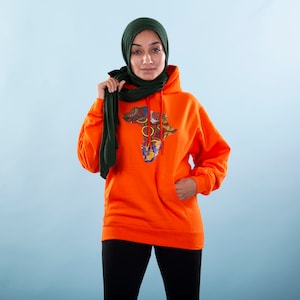 Ankara Afrikanische Karte Design Hoodies - Ästhetischer Hoodie - Übergröße Hoodie - Gedruckt Hoodies - Winter Hoodie - Geschenke Ideen