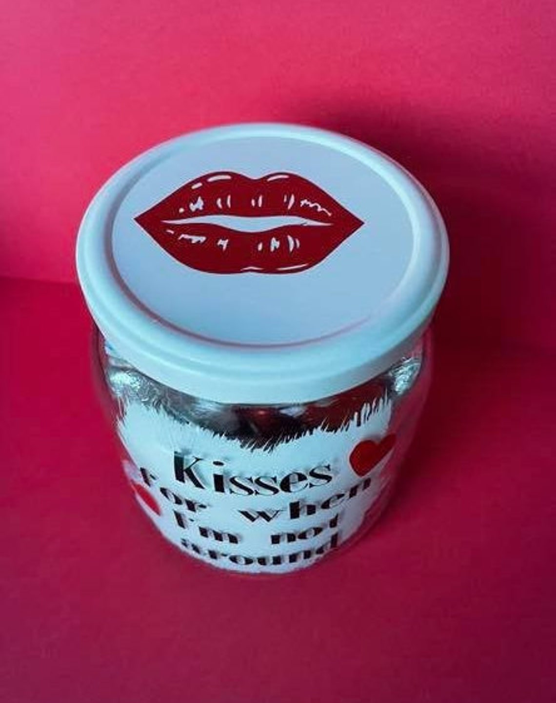 Kisses for When I'm Not Around Valentines Gift Long | Etsy
