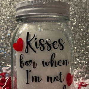 Kisses for When I'm Not Around | Long Distance Gift | Girlfriend Gift ...