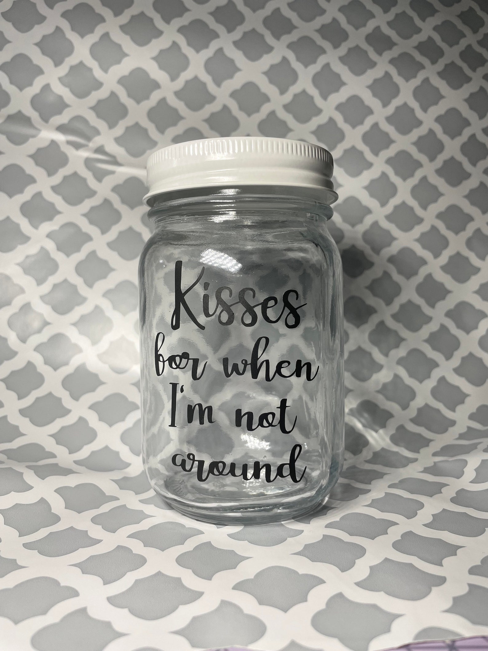 Kisses for When I'm Not Around Long Distance Gift | Etsy
