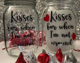 Kisses for When I'm Not Around | Romantic Gift | Long Distance Gift | Girlfriend | Boyfriend | Deployment | Grandchild | Valentines Day