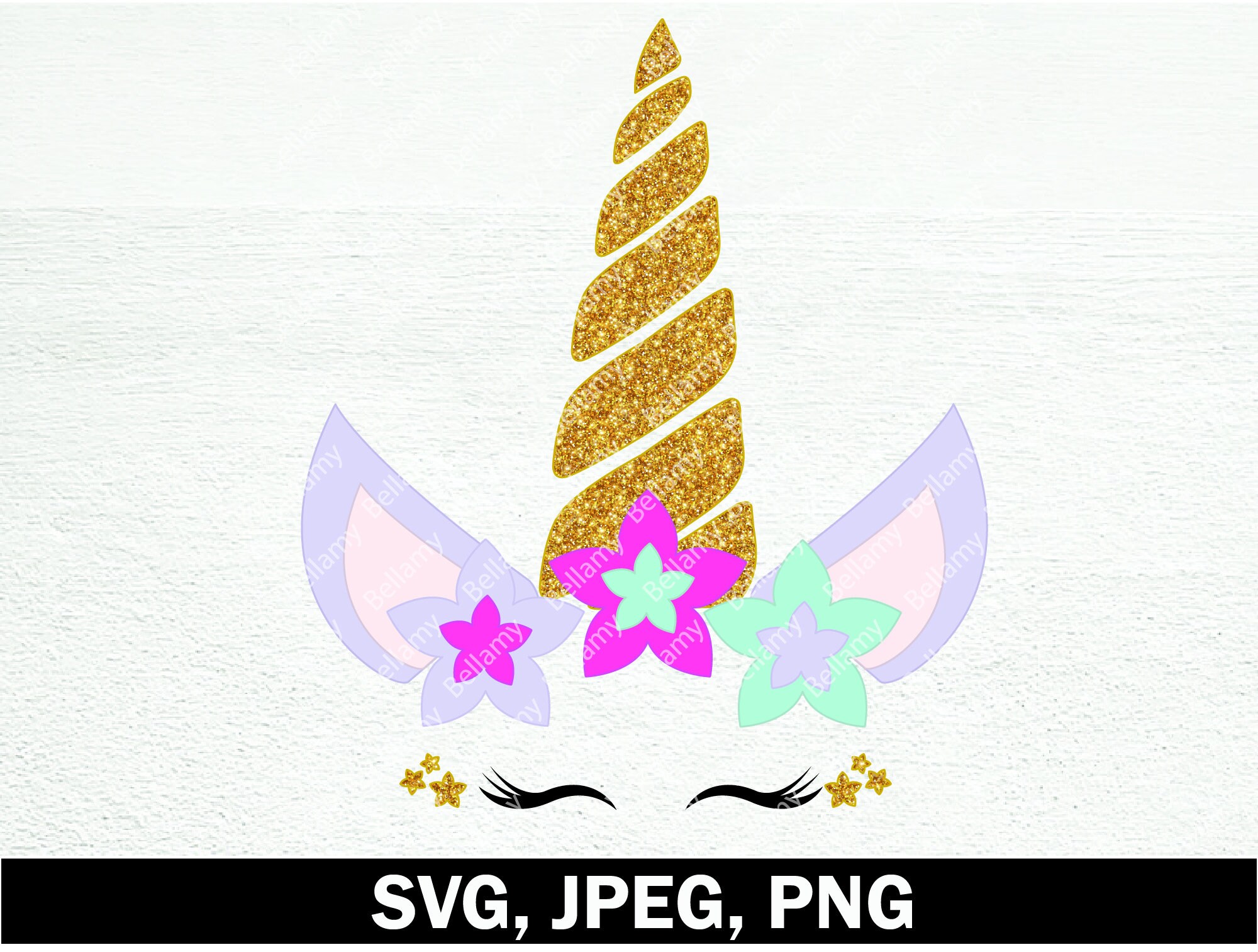Floral Unicorn SVG Instant Download Unicorn Png Jpeg Eps Etsy
