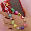 phone charm, beaded phone strap, y2k phone wristlet
