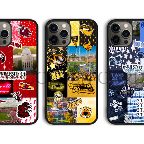 College collage iPhone Cases, university Phone Case, phone ID credit card holder