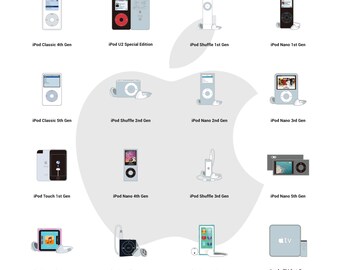 Apple Iconic Product Badge Enamel Pin for Tech / Apple Lovers Grid