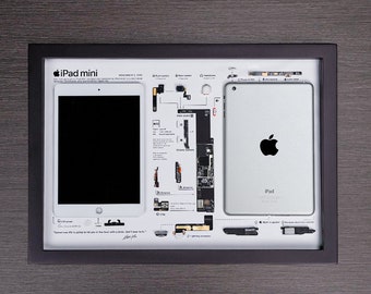 Frame iPad Mini 1st Gen, Must-Have per i fan di Apple - Opere d'arte per iPad, Crea uno stile di arredamento Apple unico, Opere d'arte per iPad.
