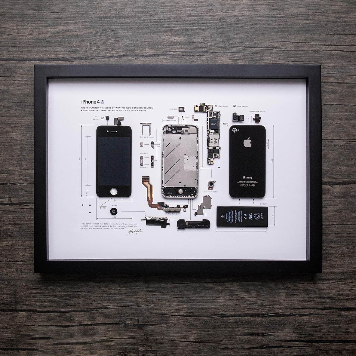 Disassembled iPhone 4S Art – Framed Tech Deconstruction - Etsy