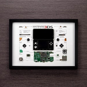 Decorazione da parete con console di gioco Nintendo 3DS smontata, regalo per amici, decorazione da parete per la casa