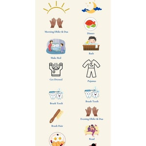 Islamic Morning & Evening Routines Checklist for Children