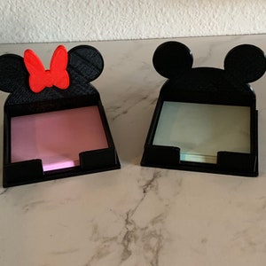 Mickey or Minnie sticky note holder