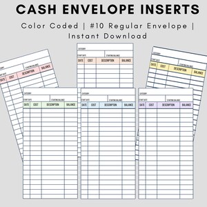 Cash Envelope System Printable Dave Ramsey Cash Envelope - Etsy