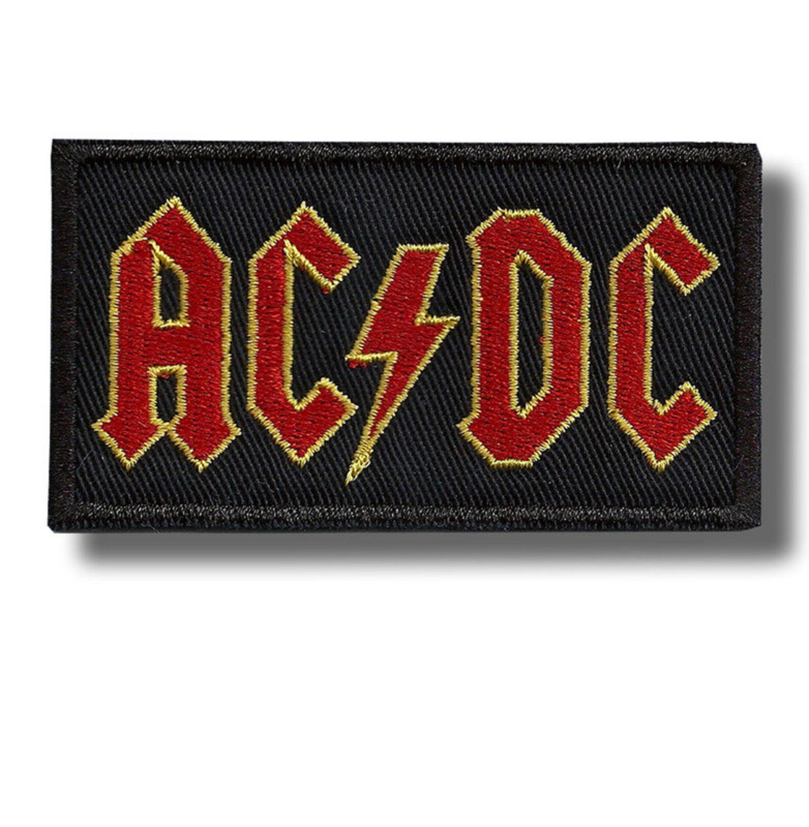Ac Dc Patch Badge Embroidered Iron on Applique - Etsy