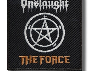 ONSLAUGHT PATCH Embroidered Iron On CLASSIC LOGO Badge THRASH METAL Band NEW
