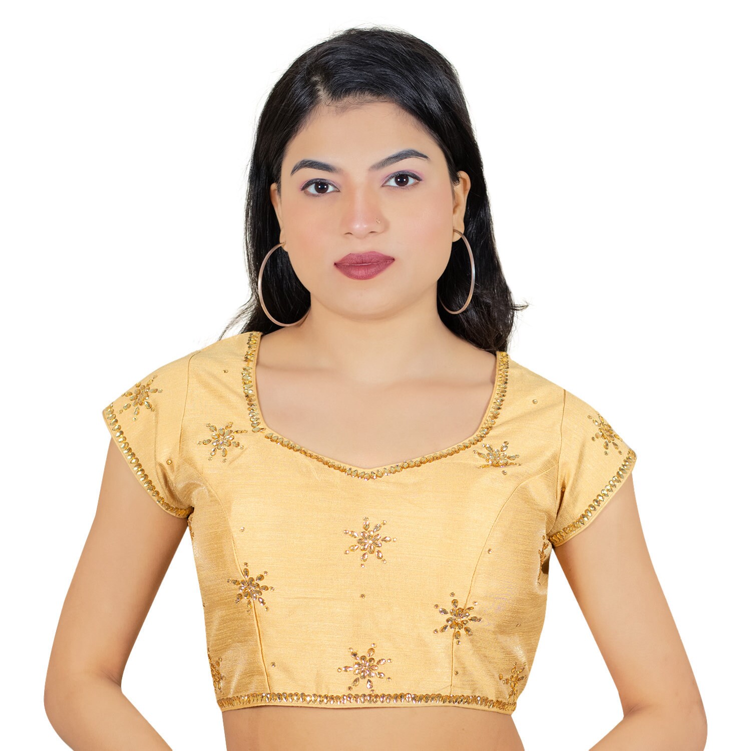 Readymade Blouse Gold Blouse wedding party wear blouse Etsy